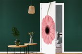 Deursticker Bloem - Roze - Natuur - Plant - 95x215 cm - Deurposter