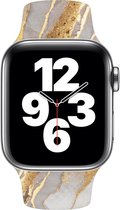 Apple Watch bandje Horlogebandje Horlogebandjes Dames maat 38/40/41 mm Marmer Look Grijs