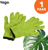 Yago Microvezel Handschoenen om Stof te verwijderen - Licht groen | Extra absorberend | Stofvrij | Planten | Auto | Eenvoudig schoonmaken | Lampen | Stofmagneet | One size fits all | Duurzaam | Geen krassen