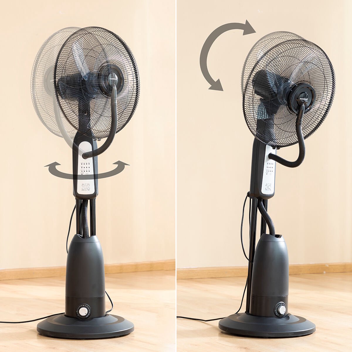 Ventilateur brumisateur sur pied avec télécommande InnovaGoods Mistinn  Zwart 90 W 2,8 L | bol
