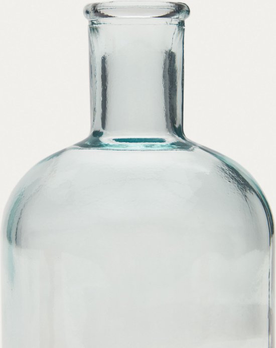 Kave Home - Vase Brenna en verre transparent 100% recyclé 19 cm