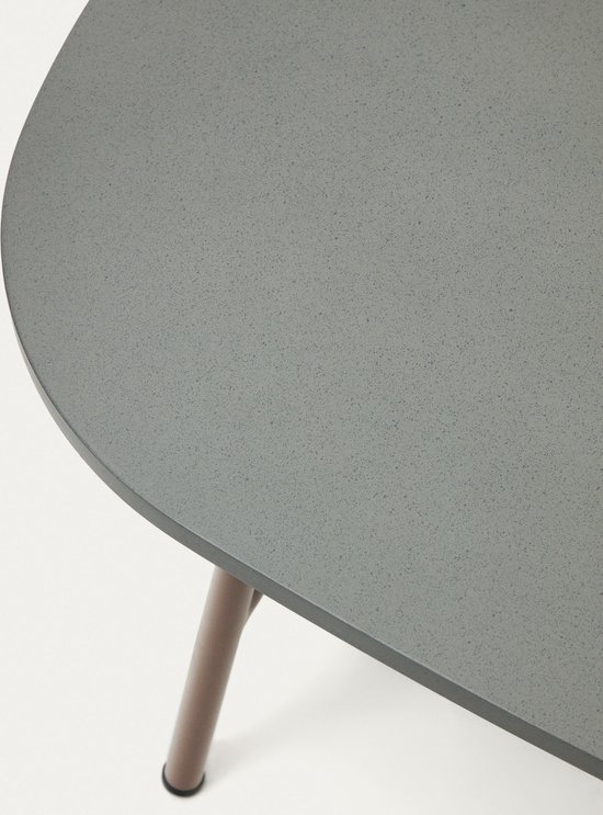 Kave Home - Table basse Bramant en acier finition mauve 100 x 60 cm