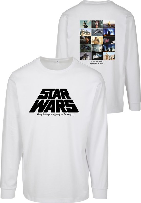 Merchcode Star Wars - Photo Collage Longsleeve shirt - M - Wit