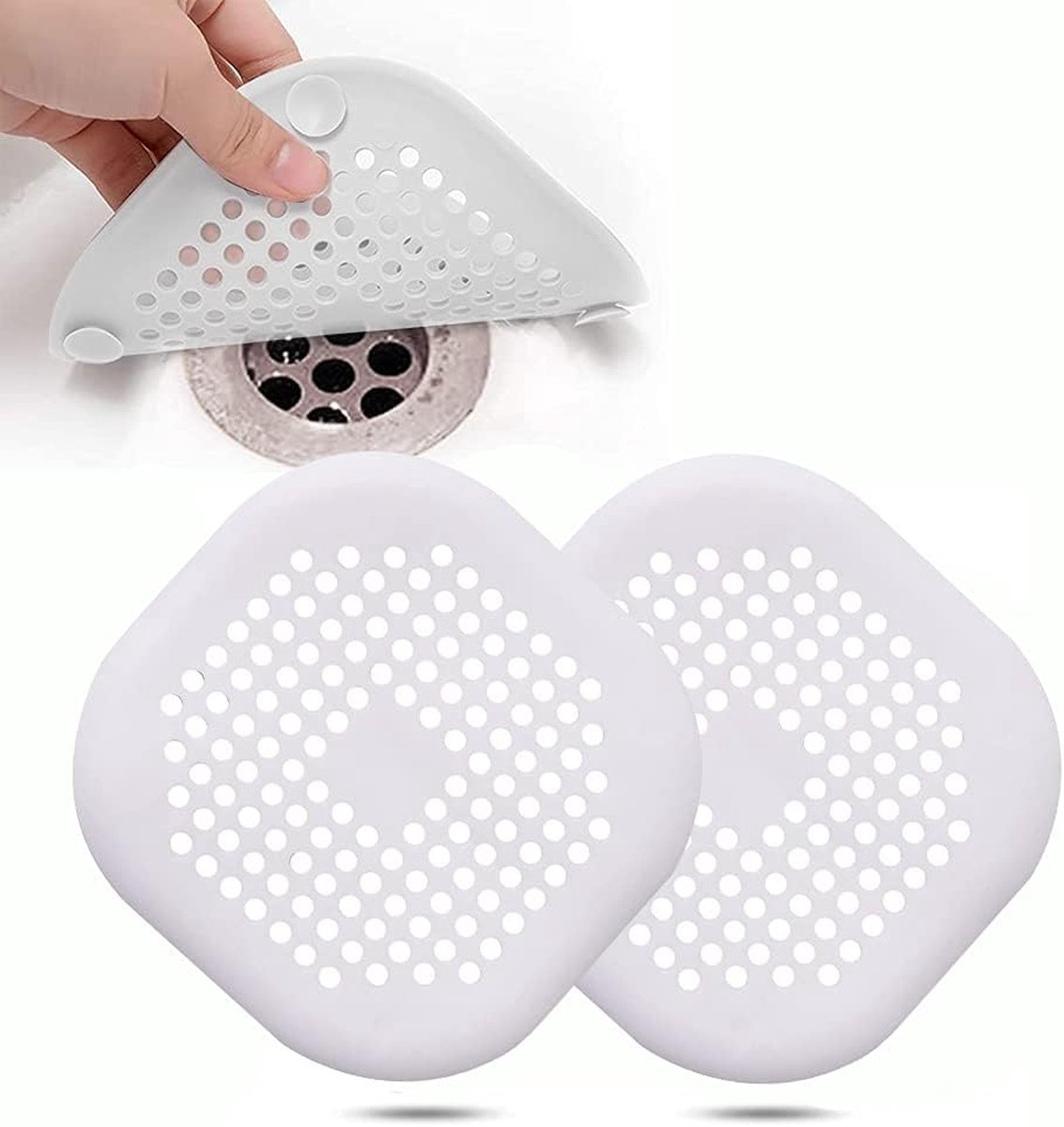 2X(Filtre de de Vidange de Baignoire pour Attrape-Cheveux