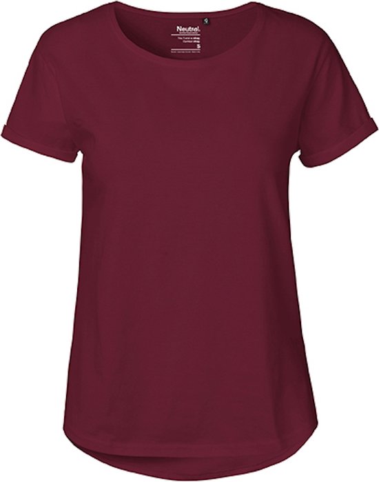 Neutral Ladies´ Roll Up Sleeve T-Shirt NE80012 - Bordeaux - XXL