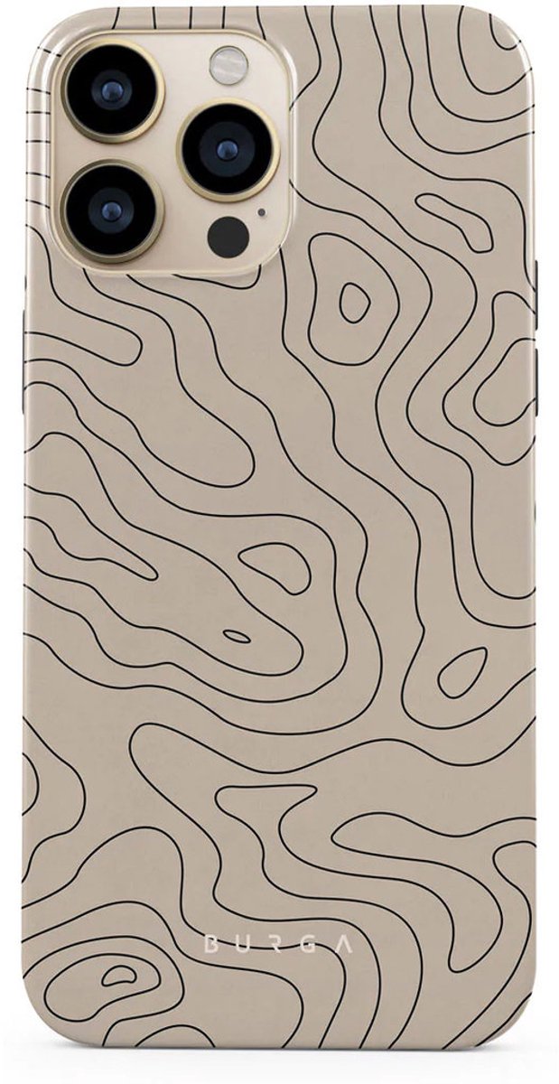 BURGA Telefoonhoesje voor iPhone 14 PRO MAX - Schokbestendige Hardcase Hoesje - Wild Terrain