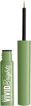 Nyx Professional Makeup - Vivid Brights Liquid Liner - Green Liquid Eye Liner - Ghosted Green