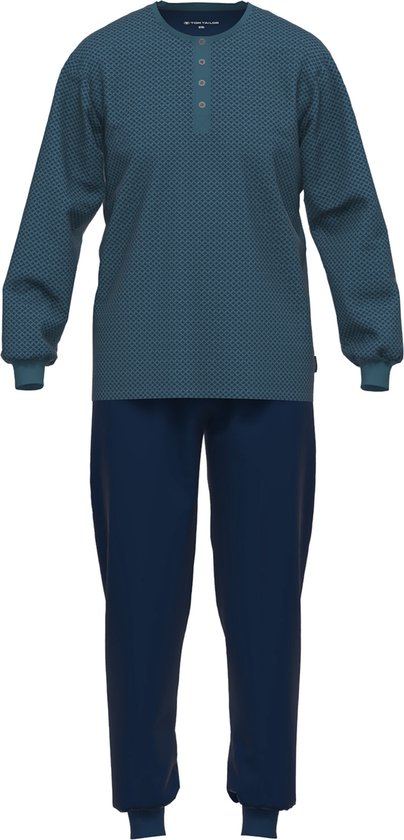 TOM TAILOR Klima Aktiv - Heren Pyjamaset - Blauw - Maat L