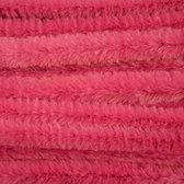 10x Roze chenille draad 14 mm x 50 cm - Buigbaar draad - Pluche chenillegaren/chenilledraden - Hobbymateriaal om mee te knutselen