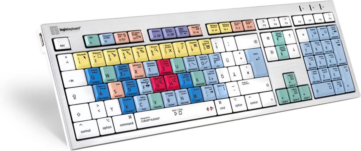 LogicKeyboard Cubase/Nuendo ALBA DE (Mac) Cubase/Nuendo Tastatur deutsch - Toetsenbord
