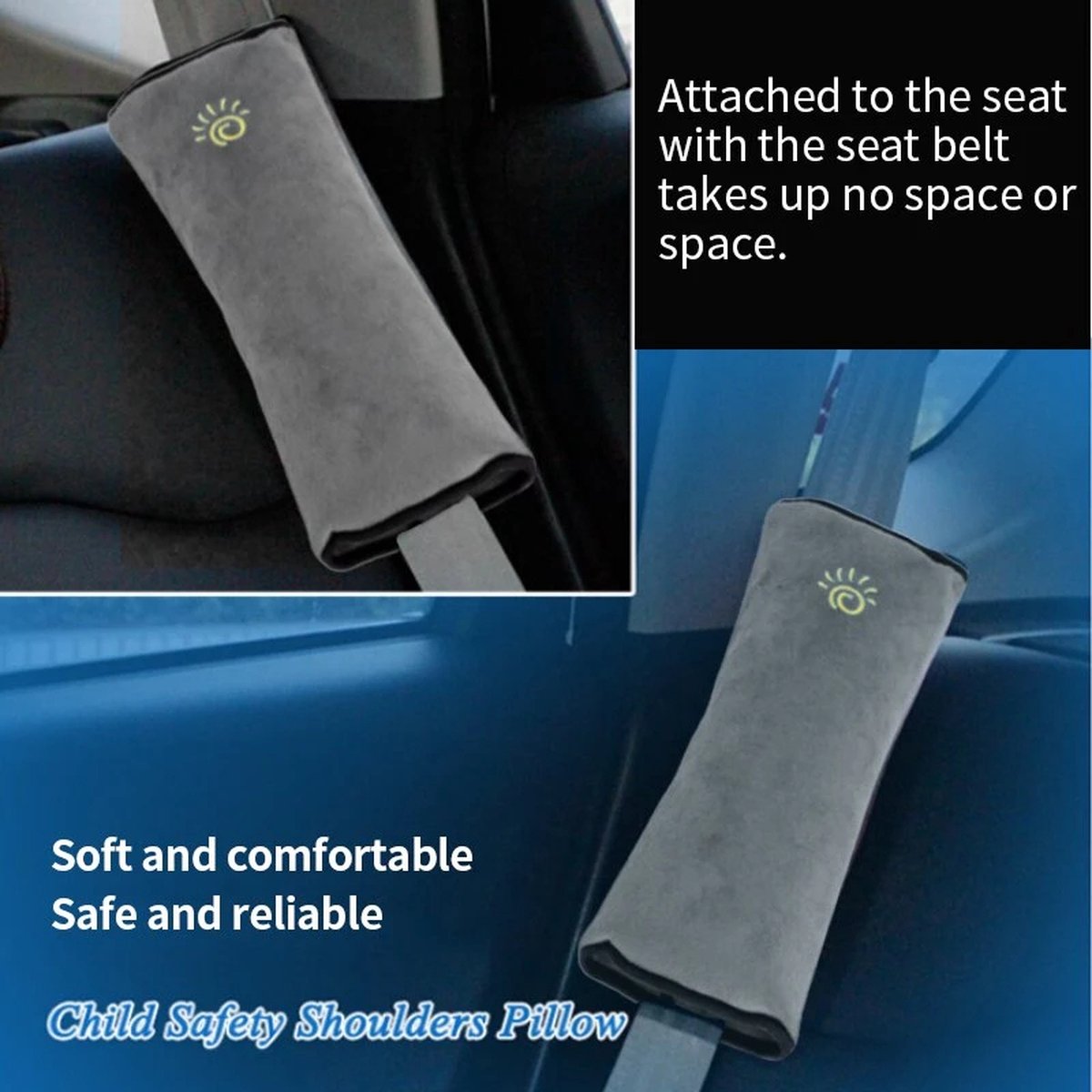 Coussin d'épaule de couverture de ceinture de sécurité de voiture en