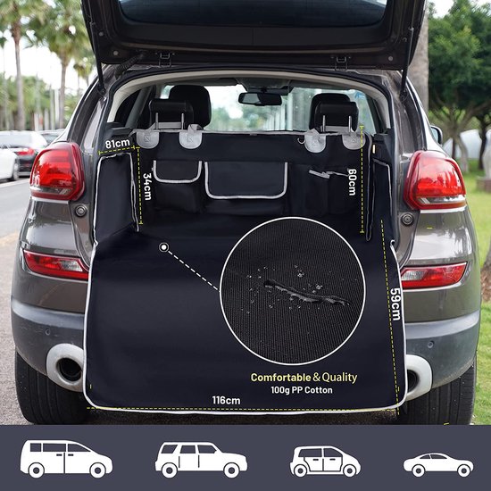 Doublure de chargement pour chien, imperméable, antidérapante, housse de chargement pour animaux de compagnie, doublure de chargement SUV, housse de siège de voiture pour chien, coffre de chien lavable, housse de chargement, ajustement universel