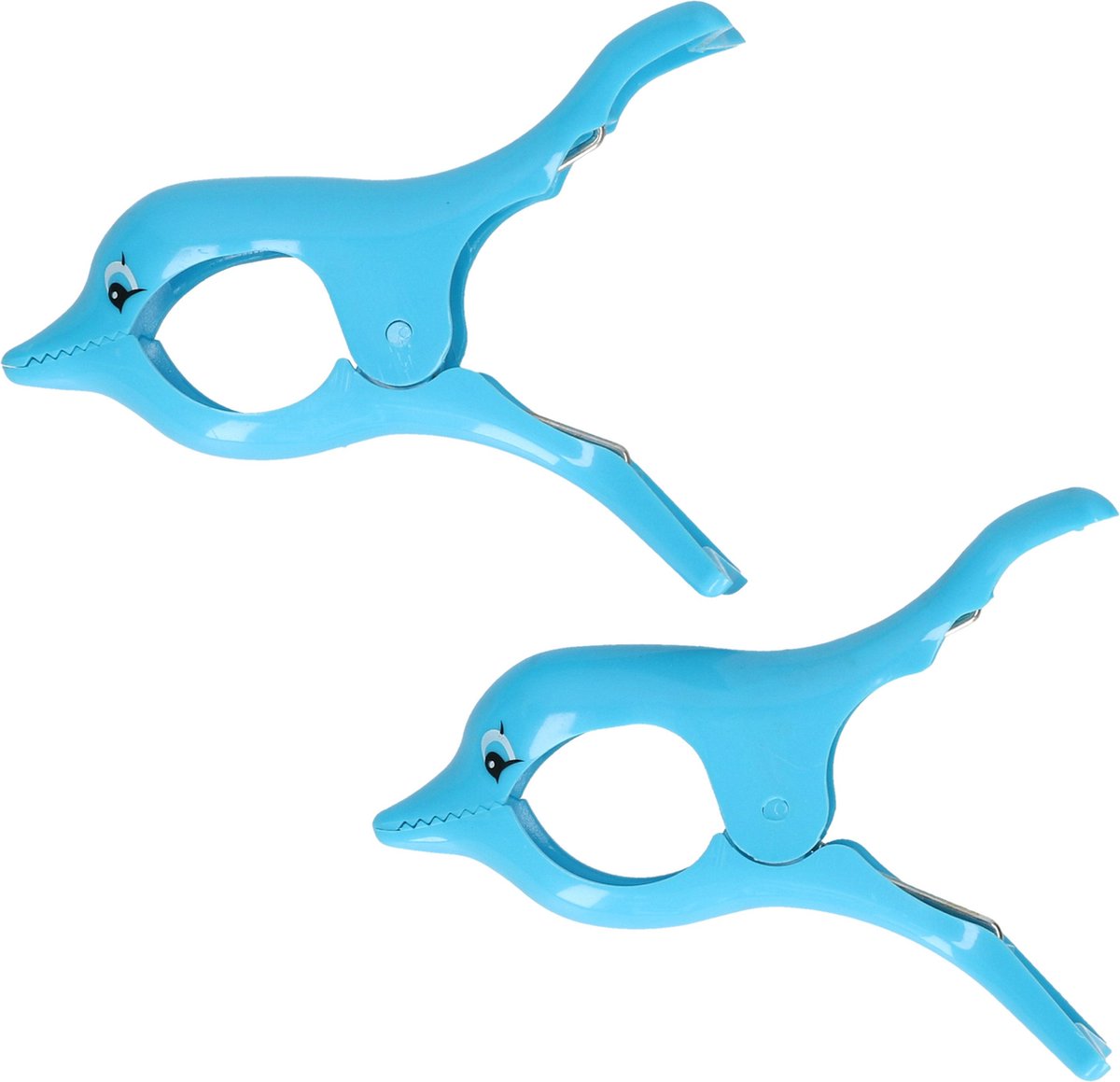 Handdoekklem/handdoek knijpers - dolfijn -�2x - kunststof