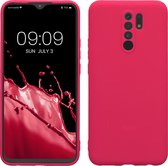 kwmobile telefoonhoesje geschikt voor Xiaomi Redmi 9 - Hoesje voor smartphone - Precisie camera uitsnede - In neon roze