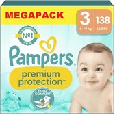 Pampers - Protection Premium - Taille 3 - Megapack - 138 couches - 6/10 KG
