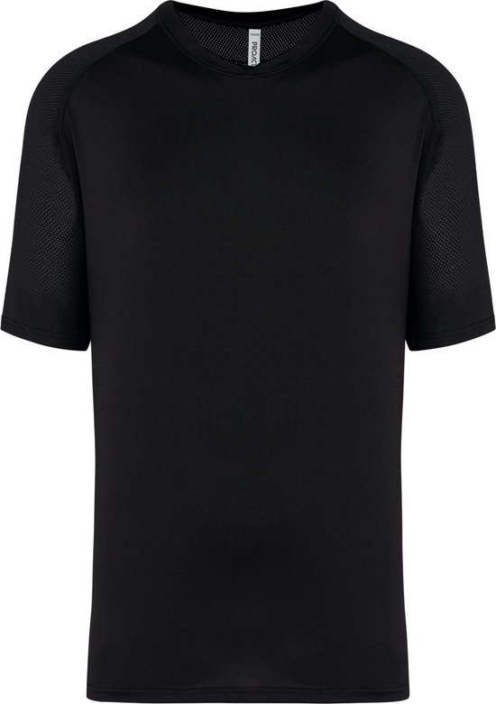 Tweekleurig padel T-shirt heren met korte mouwen 'Proact' Black - M