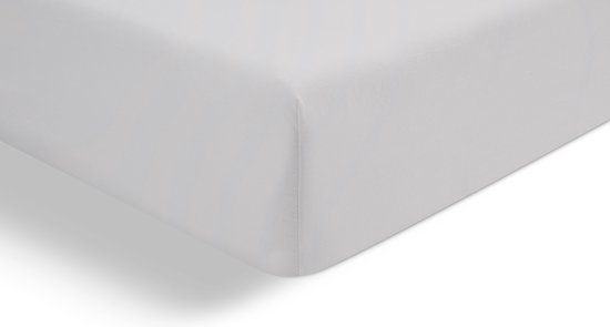 B Bright Hoeslaken Jersey - 100% katoen - 180/200 x 200/220 cm - Off white