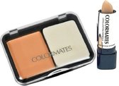 Colormates - Compact Makeup & Concealer - 7129 - Medium - 10 g