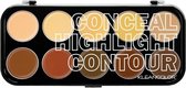 Kleancolor - Conceal, Highlight & Contour - Cream Palette - CC2121 - 40 g