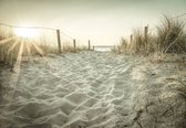 Papier Papier peint photo intissé - Chemin de plage vers la mer - 208 x 146 cm