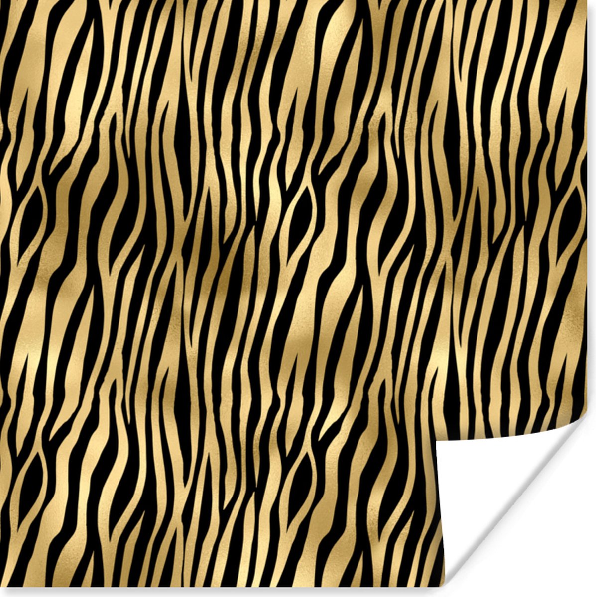 Poster Luxe - Goud - Patroon - 30x30 cm