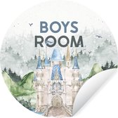 WallCircle - Muurstickers - Behangcirkel - Quotes - Spreuken - Jongen - Boy's Room - Kids - Baby - Jongetje - ⌀ 140 cm - Muurcirkel - Zelfklevend - Ronde Behangsticker