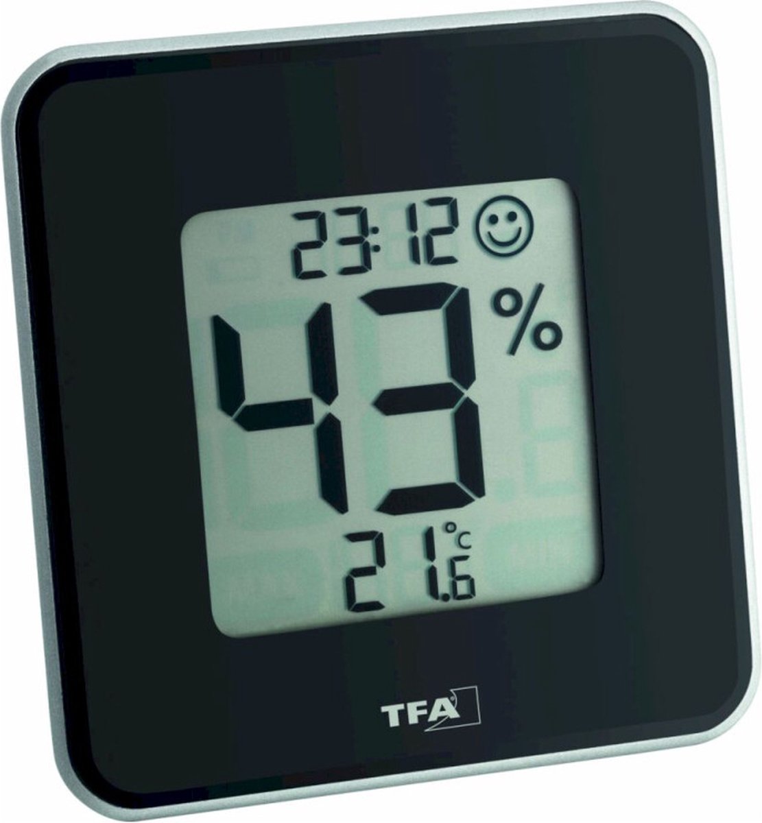 TFA Dostmann Style Thermo- en hygrometer Zwart