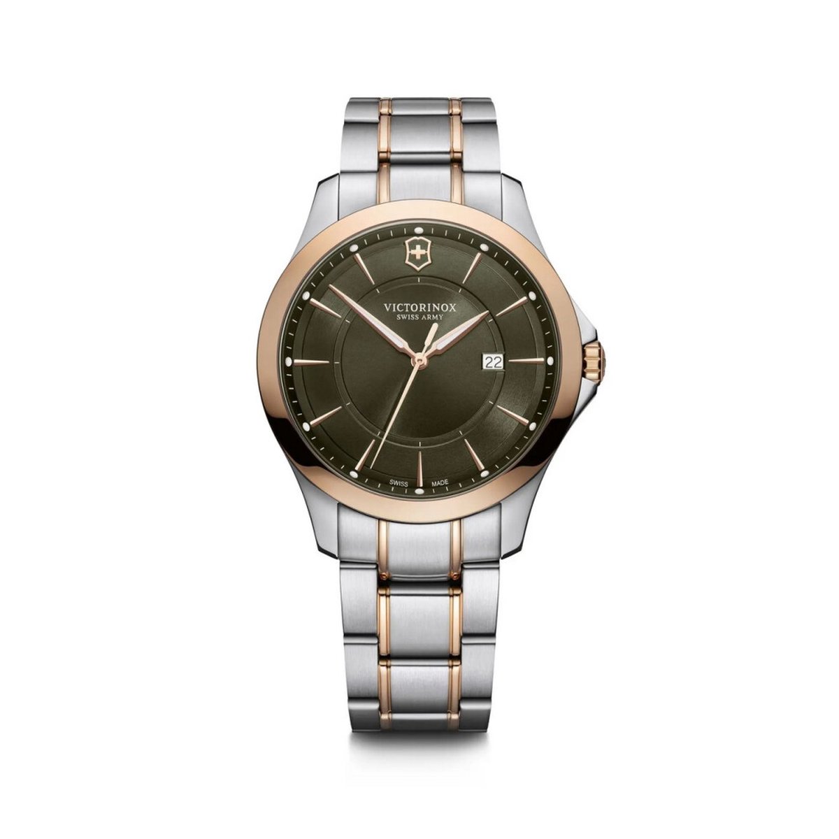 Victorinox Swiss Army Alliance Horloge - Victorinox Swiss Army heren horloge - Bicolor Rosé - diameter 40 mm - roestvrij staal