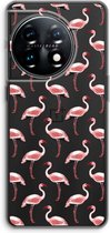 Case Company® - Hoesje geschikt voor OnePlus 11 hoesje - Flamingo - Soft Cover Telefoonhoesje - Bescherming aan alle Kanten en Schermrand