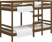 vidaXL - Stapelbed - massief - grenenhout - honingbruin - 75x190 - cm