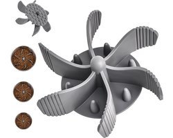 Jaxy Slow Feeder Hond - Anti Schrokbak Inzetstuk - dia. 17 cm - Grijs