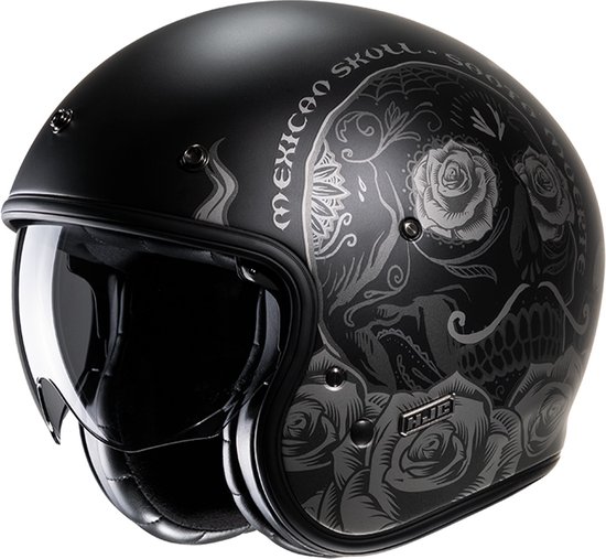 HJC V31 Desto Zwart Grijs MC5Sf Jethelm - Maat L - Helm