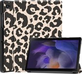 iMoshion Tablet Hoes Geschikt voor Samsung Galaxy Tab A8 (2021/2022) - iMoshion Design Trifold Bookcase - Meerkleurig /Leopard