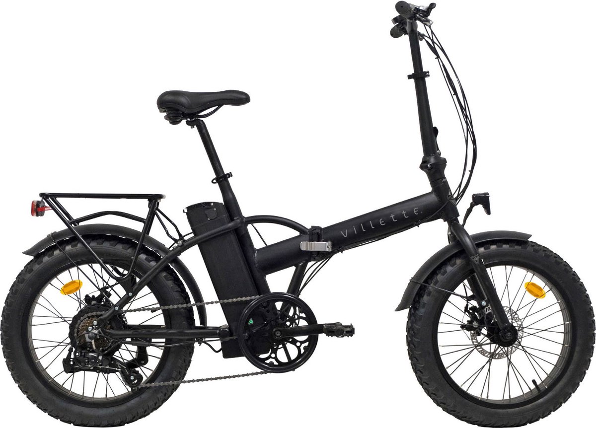 Villette le Gros, e-fatbike, vouwfiets, 7 speed, zwart