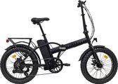 Villette le Gros, elektrische vouw fatbike 10.4Ah 7sp 20 inch zwart