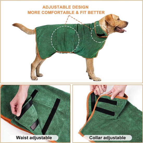 Serviette de bain ultra absorbante pour chien