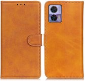 Coverup Luxe Book Case - Geschikt voor Motorola Edge 30 Neo Hoesje - Bruin