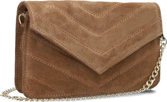 Notre V Laurie Schoudertassen Dames Camel Maat ONESIZE bol
