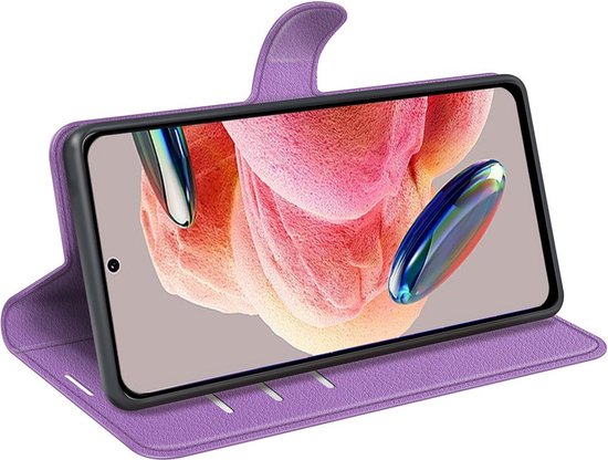 Book Case - Coque Xiaomi Redmi Note 12 4G - Violet