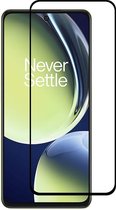 Full-Cover Tempered Glass - Geschikt voor OnePlus Nord CE 3 Lite 5G Screen Protector - Zwart