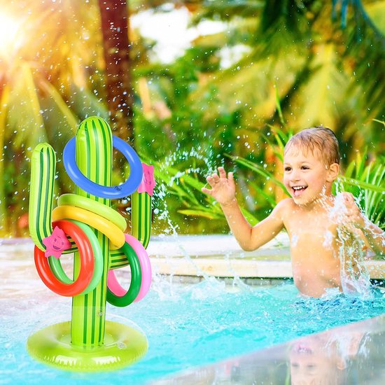 Jeux de piscine, piscine gonflable de toss d'anneau joue des Enfants, Jouets  de piscine