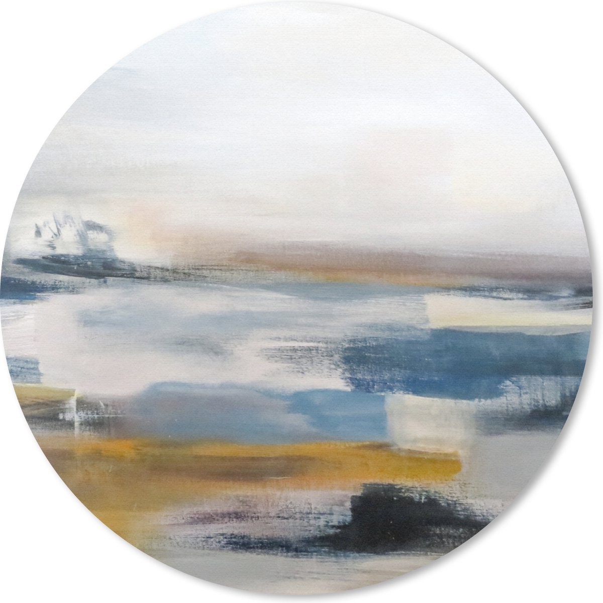 Muismat rond 20x20 cm - Mousepad Olieverf - Schilderij - Abstract - Ronde muismatten