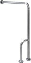 Wagner-EWAR RVS wand-vloersteun met extra grip oppervlakte BF660. In 4 lengtes leverbaar.