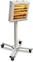 Mobiele Infrarood Heater in Hoogte Verstelbaar Wit Helios Progetti Robot 3000W IP20 Infralogic