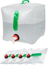 Sac à eau portable Plein air 7,5 L - Réservoir d'eau avec robinet - Jungle  Green