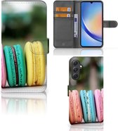 GSM Hoesje Geschikt voor Samsung Galaxy A24 4G Flipcover Maken Macarons