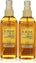 L'Oréal Sublime Sun Oil Spray SPF 15, 2x150ml