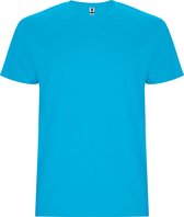 T-shirt unisex met korte mouwen 'Stafford' Turquoise - M