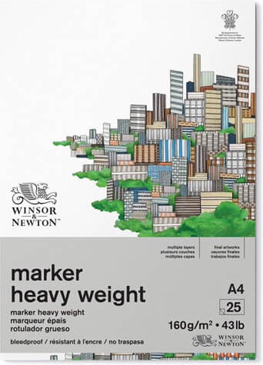 Winsor & Newton Marker Papier Bleedproof Extra Heavy A4
