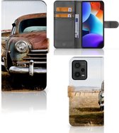 Bookcover Xiaomi Redmi Note 12 Pro Plus Telefoonhoesje Vintage Auto